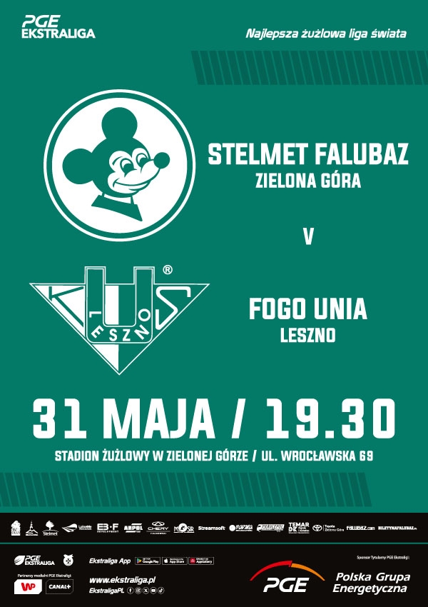Bilety STELMET FALUBAZ Zielona Góra vs FOGO Unia Leszno