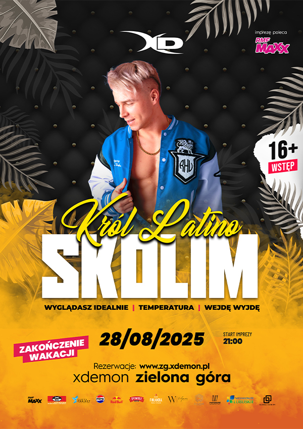 Bilety SKOLIM - Król Latino I HSP I WSTĘP 16+ I X-Demon Zielona Góra